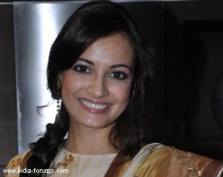 dia mirza poses in ad against animal skin trade