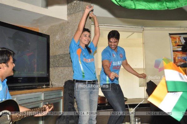 cricket world cup final 2011 celebration. song World+cup+final+2011+