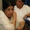 Lata Mangeshkar launches her Saregama India Ltd's album Aapki Sewa Mein Main Aur Mere Saathi at Saregama Office in Mumbai