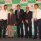 John Abraham, Harsha Bhogle and Ravi Shastri at Castrol-ICC World Cup Event at Mumbai