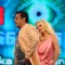 Salman Khan and Pamela Anderson on the sets of Bigg Boss 4 House