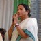 Railway minister Mamata Banerjee praise for the mass during a foundation stone laying function to confer the status of 17th Indipendent Zonal Railway in Kolkata and commencement of work for Joka-BBD Bag metro rail project (phase-1) of Joka ...