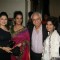 Ramesh and Kiran Sippy with Shabana Azmi's charity show 'Mizwan Sonnets in fabric'