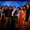 Shah Rukh Khan along with the participants at 'Zor Ka Jhatka' bash at JW Marriott Hotel in Mumbai