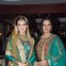 Dia Mirza and Shabana Azmi walking on the ramp for Ritu Kumar fashion show at Taj land's End. .