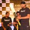 Cricketers Harbhajan Singh, Yusuf Pathan and Yuvraj Singh at a promotional event in New Delhi on Wed 2 Feb 2011. .