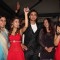 Sara, Nishant, Krutika with Producer Rajita Sharma celebrating 100 Episodes of Ram Milaayi Jodi