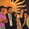 Hrithik Roshan, Karan Johar and Dia Mirza at IIFA Awards nomination in Toronto, Ontario, Canada