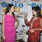 Zeenat Aman & Yana Gupta promote Chalo Dilli at Mehboob Studio, Mumbai. .