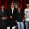 Makrand Deshpande and Jackie Shroff at premiere of movie 'Balghandarva'