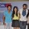 Hrithik Roshan, Katrina Kaif and Abhay Deol at Zindagi Na Milegi Dobara first look in Novotel on 15th May 2011. .