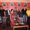 Irfan Pathan, Wasim Akram, Harsha Bhogle's, Stephen Fleming, Mahendra Singh Dhoni and Yusuf Pathan at Harsha Bhogle's book launch at Trident