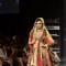 Model displays designer Neeta Lulla's creation during the Lakme Fashion Week Day 4 in Mumbai. .