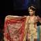 Model displays designer Neeta Lulla's creation during the Lakme Fashion Week Day 4 in Mumbai. .