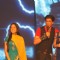 Shah Rukh with Sanaya Irani at Ra.One music launch