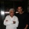 John Abraham and Javed Akhtar at Success party of 'Force' movie