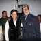 Amitabh Bachchan with Shah Rukh Khan on the sets of Kaun Banega Crorepati 5 in Mumbai