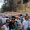 Karan Tacker with Yashashri Masurkar and Priyanka Bassi at Mumbai Marathon to promote Rang Badalti O