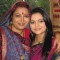 Samta Sagar with Priyanka Mishra on last day shoot of Chhoti Bahu