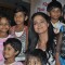 Veena Malik adopts Payal Kamble, a seven year old girl at Penninsula