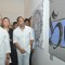 Lyricist Gulzar and Nana Patekar at Calligraphic Painting Exhibition 'Silver Calligraphy' in Mumbai