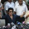 Shah Rukh Khan celebrates his 46th.Birthday with media at his bungalow Mannat