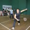 Aamir Khan and badminton ace Saina Nehwal play an exhibition match at launch of 'PULLELA GOPICHAND'Book in Mumbai