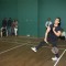 Aamir Khan and badminton ace Saina Nehwal play an exhibition match at launch of 'PULLELA GOPICHAND'Book in Mumbai