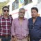 Sandiip Kapur, Sanjay Mishra and Tigmanshu Dhulia on the set of "Pranam Walekum" in Mumbai