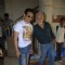 Naseeruddin Shah with Atul Kulkarni of "Chaalis Chaurasi" at Radio Mirchi in Parel