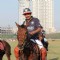 Maharaja of Jaipur Narendra Singh at 3rd Asia Polo match at RWITC. .