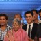 Sachin Tendulkar and Aamir Khan with Sindhutai Sakpal at CNN IBN Heroes Awards