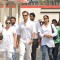 Rohit Roy and Neelam Roy at Mona Kapoor's funeral at Pawan Hans