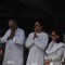 Anil Kapoor and Boney Kapoor at Mona Kapoor's funeral at Pawan Hans