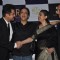 Anil Kapoor, Vidhu Vinod Chopra, Manisha Koirala and Anupam Kher at premiere of film Parinda