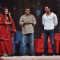 John Abraham, Sanjay Gupta and Raveena Tandon on the sets of NDTV show Issi Ka Naam Zindagi