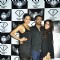 Model Candice Pinto with designer Rocky S and a friend at the Launch Party of F Lounge