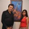 Cast promoting upcoming film BANDOOK at a Painting Exhibition