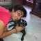 Himansh with his dog