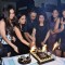 Munisha Khatwani and Lucky Morani cutting cake at Munisha Khatwani Birthday Bash