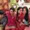 Gaurav, Nia and Krystle with cast
