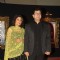 Prasoon Joshi with wife Aparna at Red Carpet for premier of film Jab Tak Hai Jaan