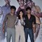 Amit Sadh, Amrita Puri and Sushant Singh Rajput at the Kai Po Che trailor launch in Cinemax.