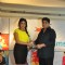 Kritika Kamra receiving trophy from Rajan Shahi at the celebration of India Forums 9th Anniversary