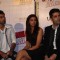 Ranbir Kapoor, Deepika Padukone and Karan Johar at Yeh Jawaani Hai Deewani first look launch