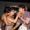 Debina Bonnerjee and Gurmeet Choudhary with Mahhi Vij at Mahhi Vij's Birthday Celebration