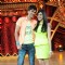 Starcast of Film Hum hai rahi car ke on the set of India's Best Dramebaaz