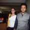 Ritesh Deshmukh with Genelia Deshmukh at Special screening of Bombay Talkies