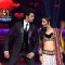 Sanaya Irani and Manish Paul on the sets of Jhalak Dikhhla Jaa