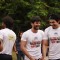 Jay Bhanushali and Shawar Ali share a joke at the Match